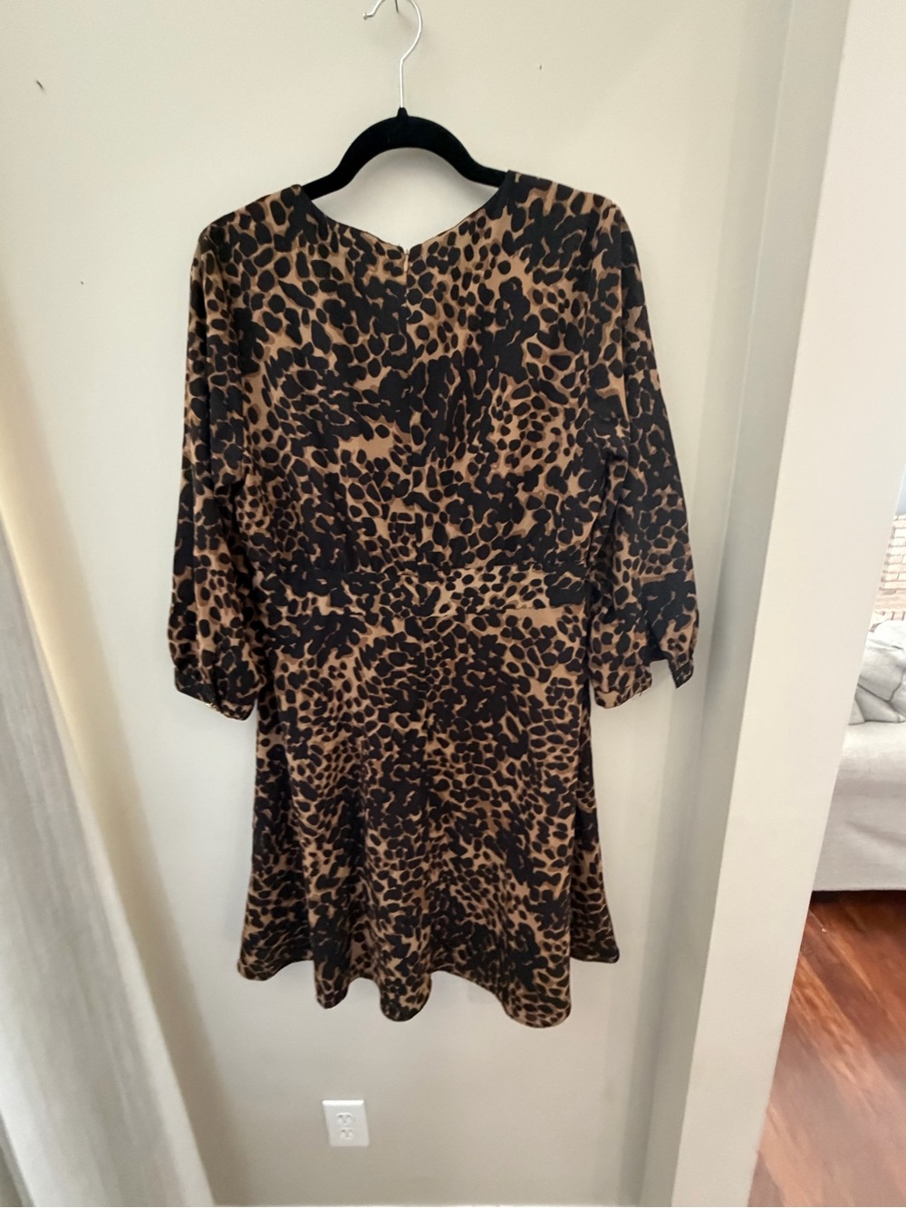 Banana Republic Leopard Print Dress Size 12 Like New